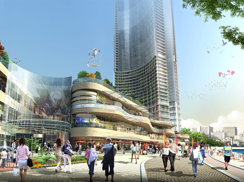 Haeundae LCT Unitized Curtain Wall Project Busan, Korea