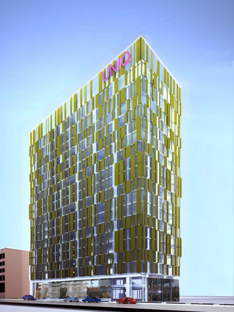 Uniq Hotel Tower Façade Project Orlando, FL