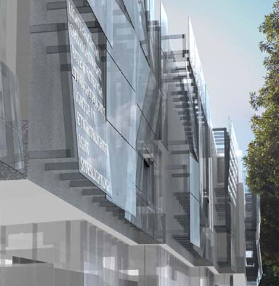 California African American Museum Multi-Plane Glass Scrim Project Los Angeles, CA