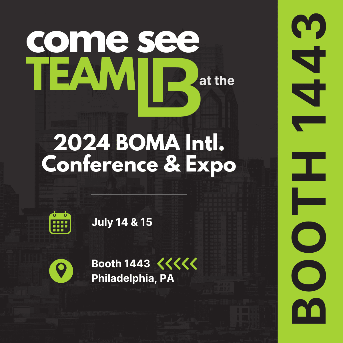 Come See Team Lerch Bates at the 2024 BOMA intl. Conference and Expo