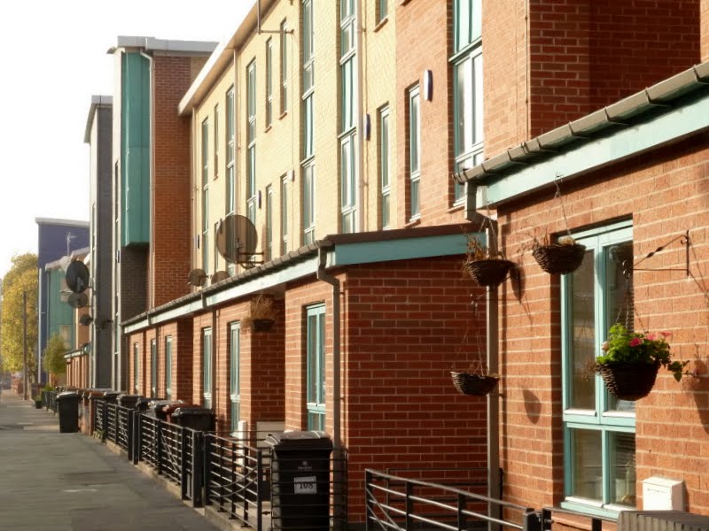 Street view of condos