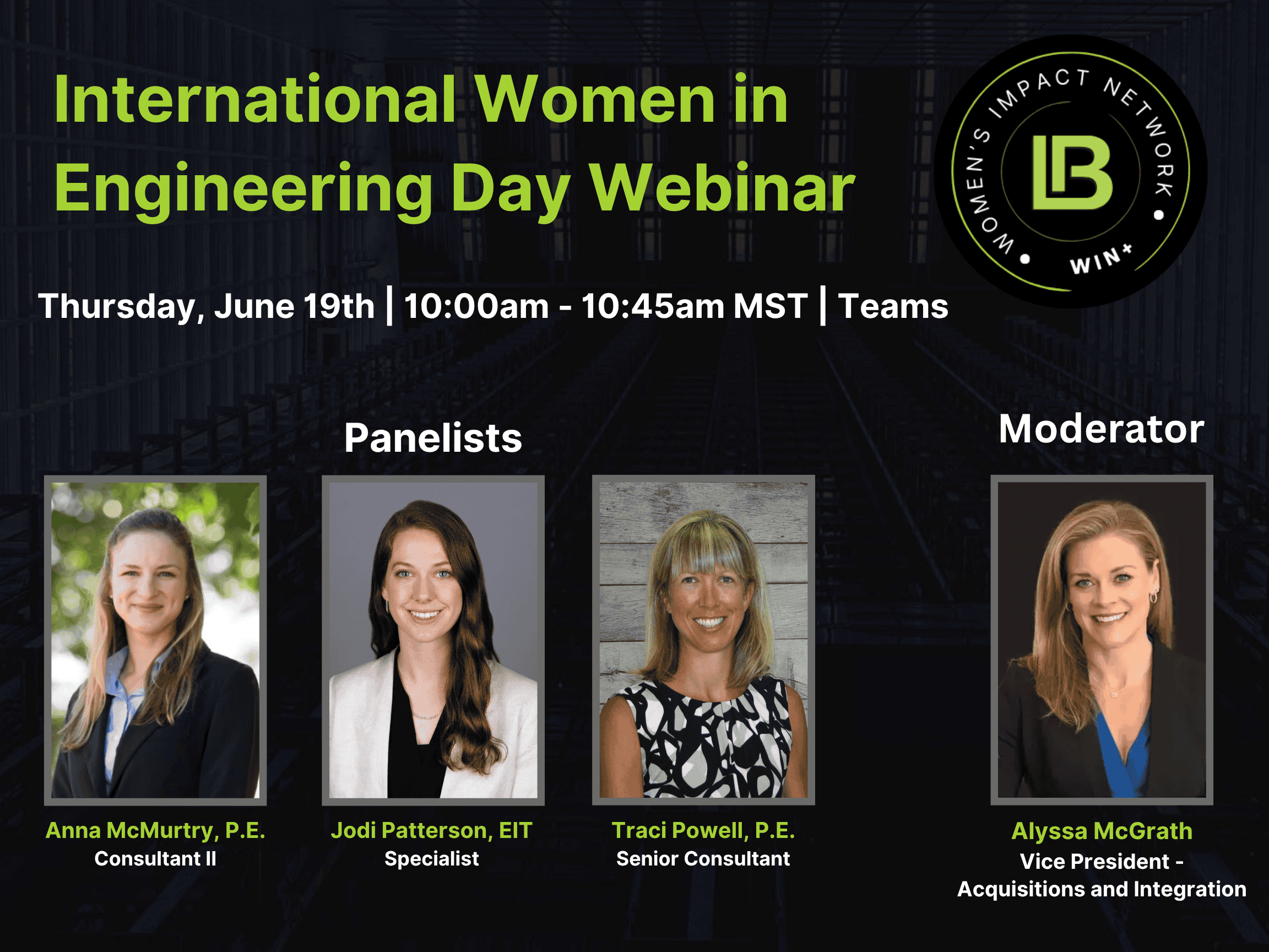 Lerch Bates 2025 International Women in Engineering Day