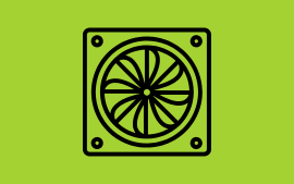 graphic of a fan