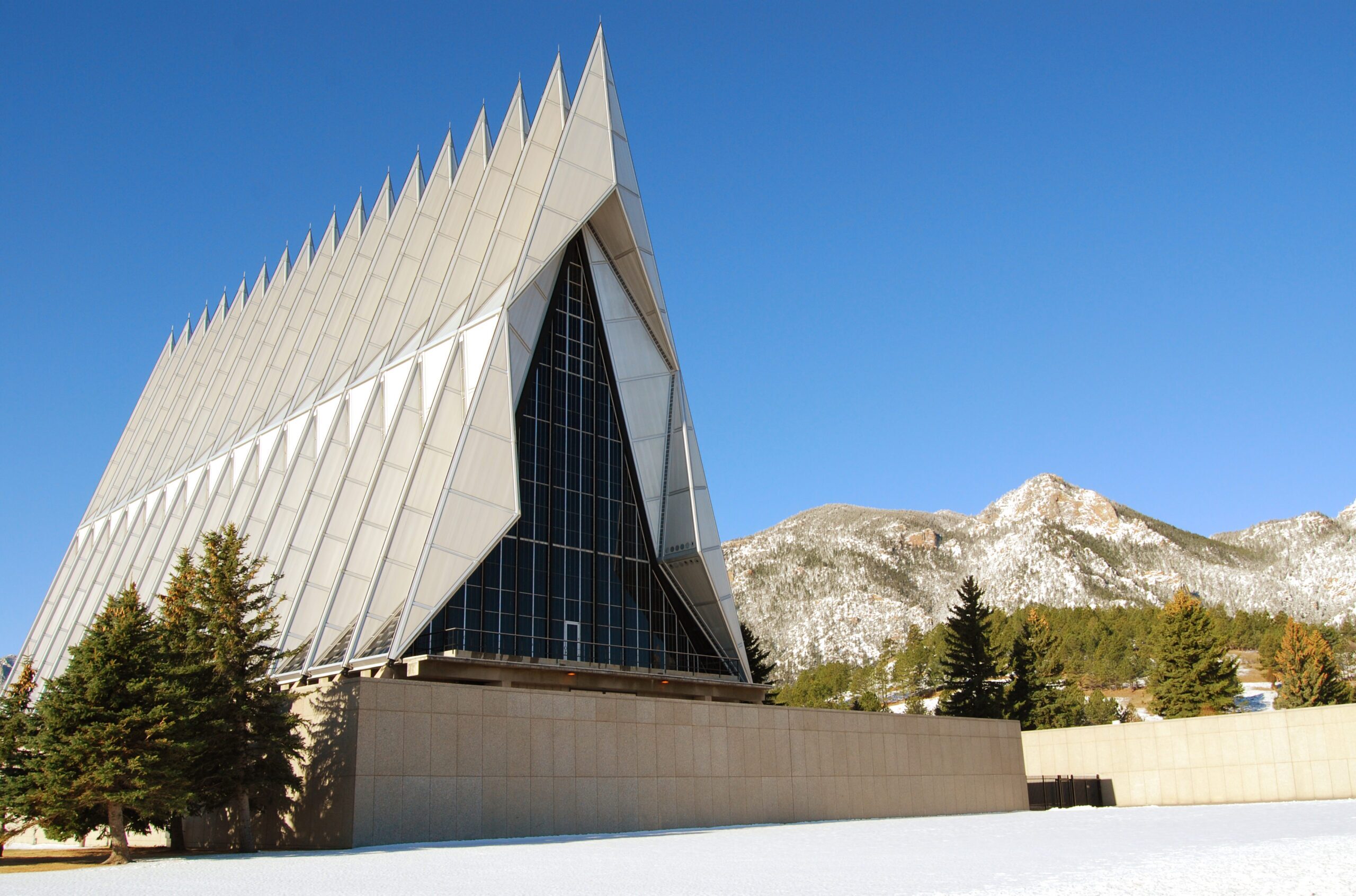 The Cadet Chapel at the Air Force Academy